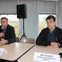 Eric Richard Président de la Section laitière de la FDSEA 
de Haute-Loire.