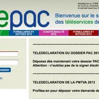 Capture d'écran site internet Telepac