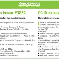 Réunions des syndicats locaux FDSEA et CCJA en assemblées générales.