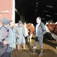 L'exploitation laitière de Michel Fayolle et son frère André sur la commune de St André de Chalencon.