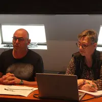 Thierry Cubizolles Président de la FDSEA et Anne Rogues, directrice.