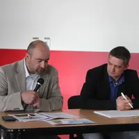 Jean-Julien Deygas président de Haute-Loire Conseil élevage au côté de Guillaume Julien président  de Haute-Loire Holstein.