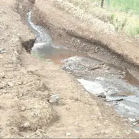 Une parcelle agricole ravinée par les trombes d’eau qui se sont abattues dans la nuit du 13 au 14 juin.