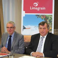 Daniel Cheron et Jean-Yves Foucault ont présenté, à la presse, les résultats de l’exercice 2012-2013 du Groupe Limagrain.