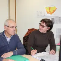 Christian Munier président de la FDGDON et Frédérique Joffre technicienne.
