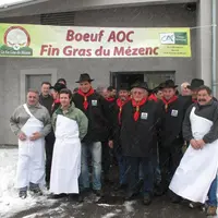 Bouchers, restaurateurs et éleveurs Fin Gras du Mézenc se sont retrouvés au Béage pour le lancement de la saison 2013.