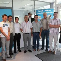 Les représentants des organismes en charge de l'emploi dans le département en compagnie des responsables de CERFRANCE Haute-Loire et de la directrice
