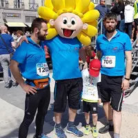Jim et quelques JA au départ de la course.