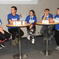 Marie, Tom, Emilie, Théo et Audrey ont témoigné de leurs parcours dans l'enseignement agricole.