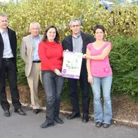 De gauche à droite : Philippe Leclerc, Claude Cubizolle, Myriam Prunet, Thierry Quesada et Sandrine Cottier.