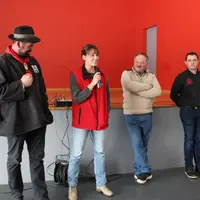 En présence du vice-président du Crédit Agricole, Philippe Costet, le président de l’association Fin Gras du Mézenc, Bernard Bonnefoy, a présenté une