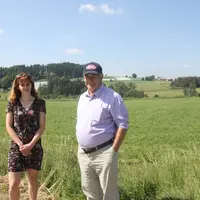 Cécile Legat, directrice du PETR et Michel Peyrard, président du conseil de développement et pilote  de la commission PAT.