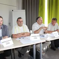 De gauche à droite : Emmanuel Marcel, Yvon Chabannes, Philippe Dumas et Jean-Pierre Chaput.