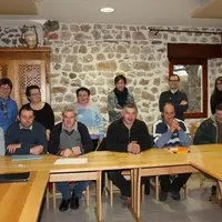 Les 8 agriculteurs candidats à la reconversion étaient en formation à Yssingeaux le 29 février.