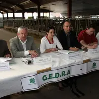 L’assemblée générale du Gedra et d’Aide Agri 43 s’est déroulée dans la stabulation du Gaec de la Gazelle.