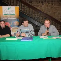A la tribune : Franck Rocher, Marcel Avont et Laurent Beraud.