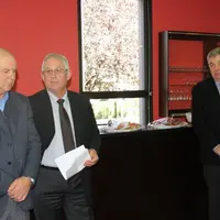 De gauche à droite : Yves Jouve, Christian Liabeuf et Gilbert Allard.