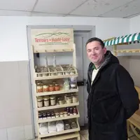 Dominique Chalendard présente le «Drive des producteurs» et l'ensemble des services de Terroirs de Haute-Loire.