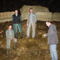 MM. Vigouroux en compagnie de Grégory Chabrillat, Patrice Mounier et Henri-Pierre Gaudriault.
