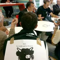 Au siège de l’entreprise Bel à Paris le 12 août dernier.