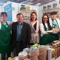 Sur le stand du comité de promotion des produits agricoles.