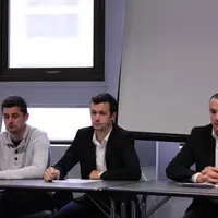Yannick Fialip président de la FDSEA et Mikaël Vacher président des JA, accompagnés de Mickaël Agrain secrétaire général des JA présentaient leurs voe