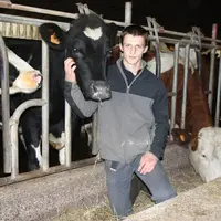 Mathieu Jouve, un jeune éleveur passionné par son métier.