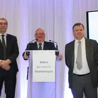 Jean-Luc Dolléans, Serge Vidal et Michel Chouvier ont présenté les voeux du monde économique le 4 janvier au Puy.