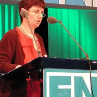 Chantal Cor a parlé au nom des producteurs du Massif central.
