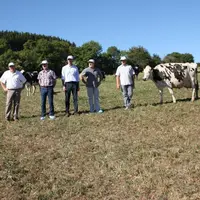De gauche à droite : Philippe Sellier, fromagerie de Beauzac, Konrad Schreiber, IAD, Rémi Lescene, Bongrain, Pierre-Pascal Vurpillot, fromagerie de Be