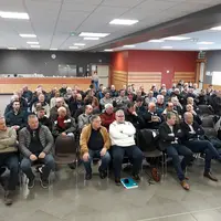 Une tribune très fournie pour l'assemblée générale de l'ODG Lentille Verte du Puy le 24 février à Costaros.