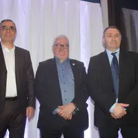 De gauche à droite : Jean-Luc Dolléans, Serge Vidal et Yannick Fialip, réunis pour les vœux de l'interconsulaire.
