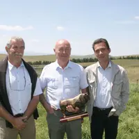 Michel Souvignet entouré de Paul Besson et de Jean-Marc Alibert.