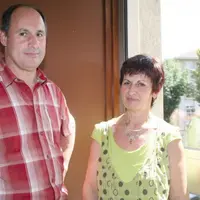 Chantal Cor et Jean-Louis Bruel de la section laitière FDSEA.