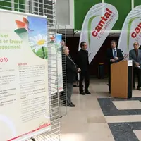Vincent Descœur a présenté le plan d’actions de l’Agenda 21 à l’occasion de l’inauguration d’une exposition sur le développement durable.