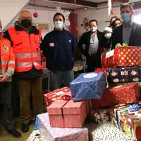 Les membres de RPA avec la Croix Rouge, ainsi que des partenaires comme Leclerc, Ibis, la Ville d’Aurillac...