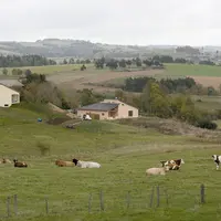 Une situation idyllique, en pleine nature, pour cette maison (à droite) apparemment comme les autres…