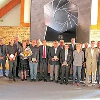 Le préfet du Cantal Richard Vignon a assisté à la remise des trophées de l'entreprise 2015.
