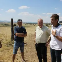 Liozargues : des paysages désolés à perte de vue avec un or vert devenu jaune, mais sans valeur celui-ci...