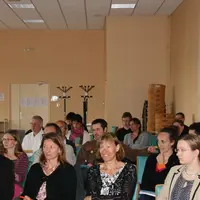 Lors du séminaire à la maison des Planchettes.