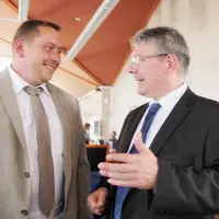 Cédric Faure (canton de Maurs) aux côtés du président de l’Assemblée départementale, Bruno Faure.