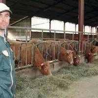 Jean-Philippe Borie engraisse une douzaine de génisses croisées destinées à la filière Cantal.