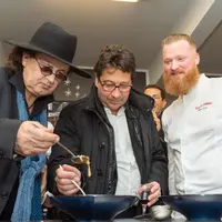 Julien a pu faire découvrir son escalope au foie gras à Marc Veyrat et Laurent Gerra.