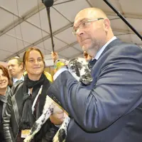 Au pôle ovins, Stéphane Travert a échangé avec la présidente de la FNO et les acteurs de la filière. Au menu : développement de la production mais aus
