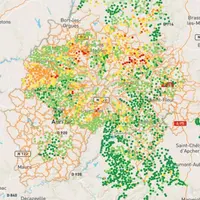 Carte 2023 de surveillance des infestations. Source FDGDon