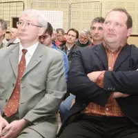 Le directeur, Éric Minier, et son président, Jean-Marc Delbos.