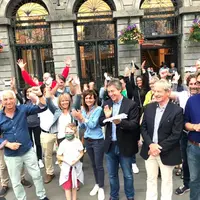 La liesse de la victoire l’a emporté sur le respect des gestes barrière pour l’équipe de Pierre Mathonier qui a salué des colistiers soudés et efficac