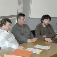 De gauche à droite : David Cohade, Bernard Raynaud et Nicolas Cussac.