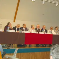 Les Régions, Départements et associations de communes d’Aveyron, du Cantal et de la Lozère réunis à Saint-Chély d’Aubrac.