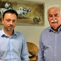 Le directeur et le président de la Fédération des chasseurs du Cantal, MM. Semeteys et Picard.